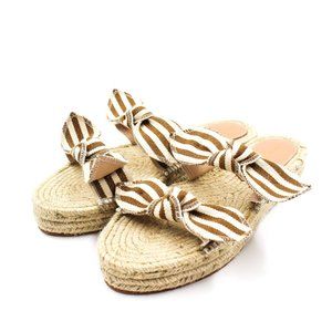 Loeffler Randall Size 39/9 Tan/Cream Daisy Sandals